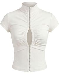 Khéla the Label - Bad Decision Short Sleeve Top Off - Lyst