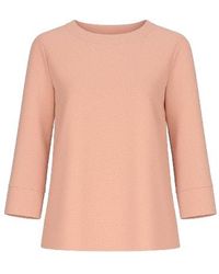 Conquista - Rose Boat Neck Top By Fashion - Lyst