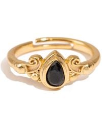 Ebru Jewelry - Teardrop Onyx Gemstone Ring - Lyst