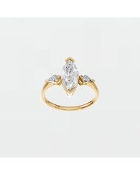 Aya Fine Jewelry - 2.50 Ct Marquise Lab Grown Diamond Engagement Ring - Lyst