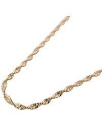 Sophelia - Filled Singapore Twisted Rope Chain Necklace - Lyst