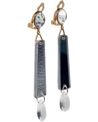 Laura Daili - Neutrals Luminous Geometry Clip On Earrings - Lyst