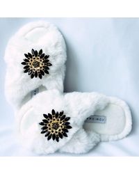 Yomisma - Faux Fur Slippers - Lyst