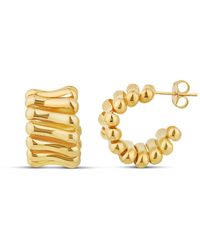 SHYMI - Chunky Rippled Hoops - Lyst