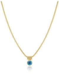 SET & STONES - Ellie Birthstone Necklace- September - Lyst
