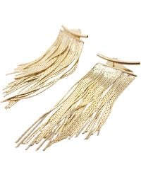 Harfi - Plated Waterfall Party Tassel Earrings - Lyst