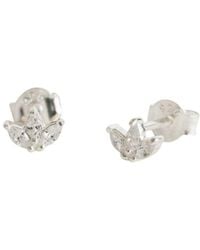 Claire Hill Designs - Sparkly Marquise Fan Stud Earrings - Lyst