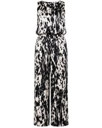 Oh!Zuza - Neutrals Echo Satin Viscose Set Top & Wide Leg Trousers - Lyst