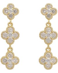 LÁTELITA London - Mini Triple Clover Drop Earrings - Lyst