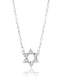 SHYMI - Pave Star Of David Necklace - Lyst