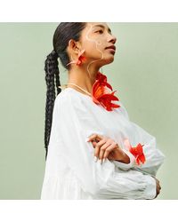 Nana Watanabe - Joy Bird Wing Sculptural Embroidered Statement Necklace - Lyst