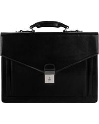 Time Resistance - Classic Design Leather Briefcase - Lyst