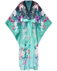 Meng - Ombre Silk Satin Warp Dress - Lyst