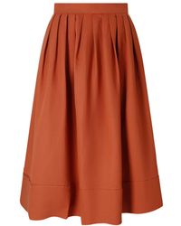 Baltér - Palma Terre Cotta Midi Skirt - Lyst