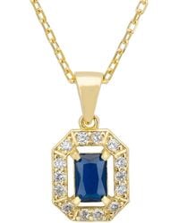 LÁTELITA London - Whistledown Gemstone Pendant Necklace Sapphire - Lyst