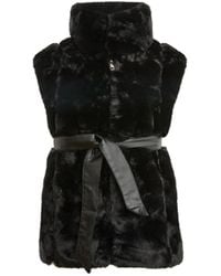 James Lakeland - Faux-Fur Belted Gilet - Lyst
