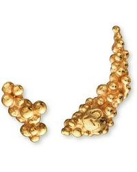 EVA REMENYI - Céleste Deux Asymmetrical Stud Earrings 14K - Lyst