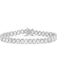 SHYMI - Bezel-Set Oval Tennis Statement Bracelet - Lyst