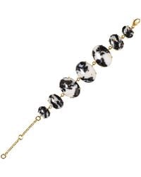 Crystalline Jewellery - Zebra Jasper Statement Bracelet - Lyst