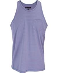 lords of harlech - Tristan Blue Stripe Pocket Tank - Lyst
