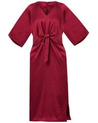 Helen Mcalinden - Aibhe Ruby Satin Dress - Lyst
