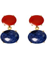 Crystalline Jewellery - Fire & Ocean Earrings - Lyst