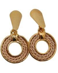 Nart Nature Making Art - The Single Round Buriti Natural Fiber Earrings - Lyst