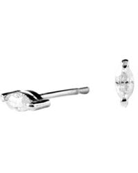 Lee Renee - Moissanite Marquise Earrings - Lyst