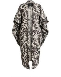 Lioness by Tf - Monochrome Brocade Kimono Jacket - Lyst