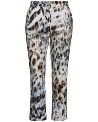 Conquista - Animal Print Fitted Pants - Lyst