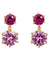 Juvetti - Aeter Round Sapphire Drop Earrings - Lyst