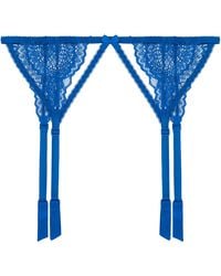 Journelle - Natalia Suspender Belt Lapis - Lyst