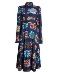 James Lakeland - Jewelled Button Print Midi Dress - Lyst