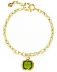 Unaloe - Italian Handmade Vermeil Bracelet With Crystal – Fine Jewelry For - Lyst