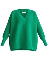 Paisie - V-Neck Ribbed Jumper - Lyst