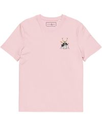 Anchor and Crew - Cotton Drummer Monkey Organic Cotton Embroidered T-Shirt - Lyst