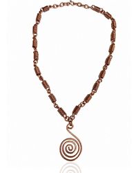 Anatoliacraft - Copper Spiral Pendant Necklace - Lyst