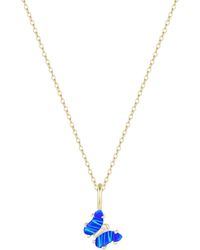 KAMARIA - Mini Opal Butterfly Charm Necklace - Lyst