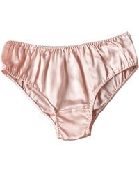 Soft Strokes Silk - Set Of Two Pure Mulberry Silk Bikini Pantie - Lyst