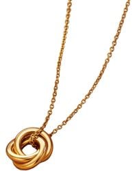 Posh Totty Designs - Plated Baby Russian Ring Necklace - Lyst