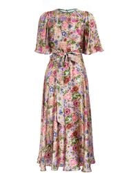 Sofia Tsereteli - Garden Treasure Silk Dress - Lyst
