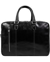 Time Resistance - Leather Convertible Briefcase Backpack - Lyst