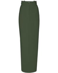 Vestiaire d'un Oiseau Libre - Khaki Cashmere Pencil Skirt - Lyst