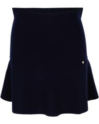 tirillm - Anita Short Merino Wool Flared Skirt - Lyst