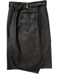 Circular Path - Vegan Leather Cargo Skirt - Lyst