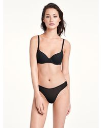 Wolford - Tulle Flock Cup Bra, Femme, , Taille - Lyst