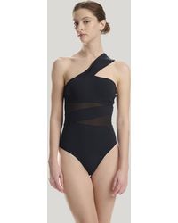 Wolford - Sheer & Opaque Swimsuit - Lyst