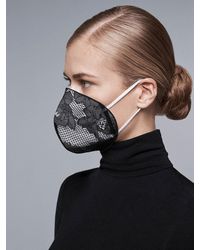 Wolford Floral Lace Cover Mask - Nero
