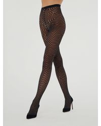 Wolford Heart Tights - Marrone