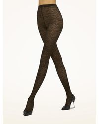 Wolford - Floral Jacquard Tights, Femme, , Taille - Lyst